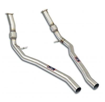 Kit de tubos delanteros derecho - izquierdo Sistema 100% de acero inoxidable PORSCHE 536 CAYENNE Coupè 3.0L V6 (340 CV) 2018 ->
