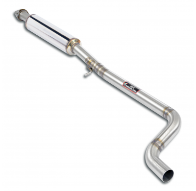 Centre exhaust  Sistema de escape "Cat.-back" 100% de acero inoxidable, salida "Stealth" derecha e izquierda (sistema para el pa