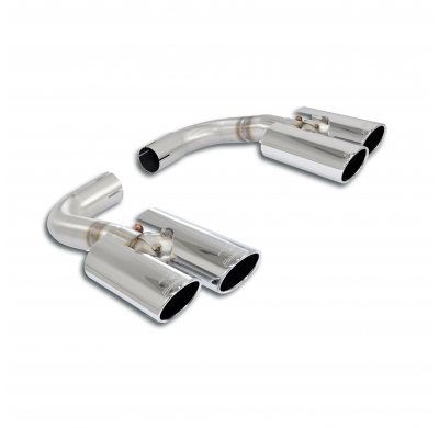 4 Endpipe kit Right - Left 90x70 Sistema de escape "Cat.-back" 100% de acero inoxidable (para difusor original) - El parachoques