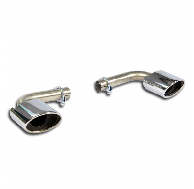 Colas de escape kit derecho-izquierdo 145x95 Sistema de escape "Cat.-back" 100% de acero inoxidable (para difusor "S3") - El par