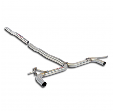 Rear pipe "Y-Pipe" Right - Left(Muffler delete)  Sistema "OPF-back" 100% de acero inoxidable - Para difusor específico "M235i" B