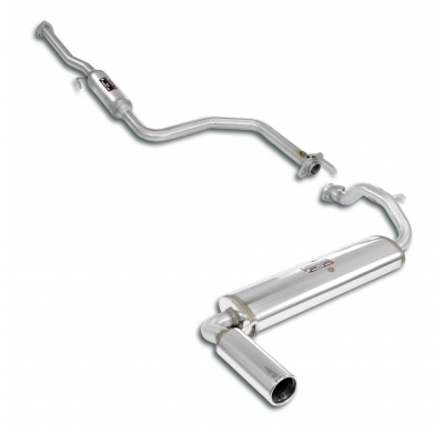 Paquete deportivo Ø50, "Cat.-Back" Sistema "Cat.-back" 100% de acero inoxidable HONDA CIVIC 3d. 1.6i 16v (110 CV) Kat '87 -> '91