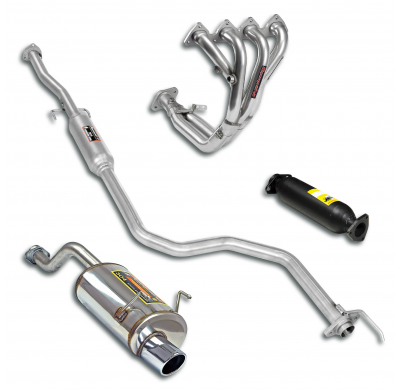 Sport package Ø50, Complete system Sistema completo 100% de acero inoxidable HONDA CIVIC 3d. "Type R" 1.6 VTi (185 CV) '97 -> '0