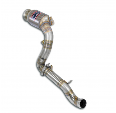 Tubo de bajada izquierdo + convertidor precatalítico metálico Elimina el catalizador secundario + GPF Sistema 100% Acero Inox ta
