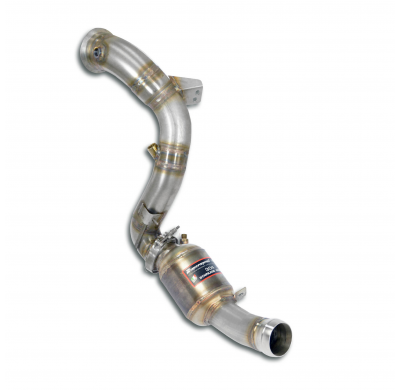 Tubo de escape izquierdo + convertidor catalítico metálico Elimina el catalizador primario + GPF Sistema 100% Acero Inox tamaño