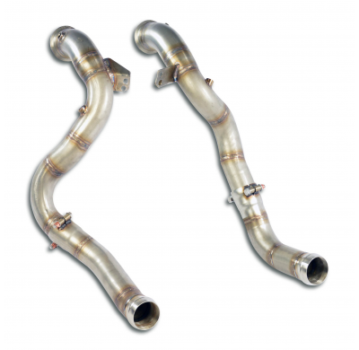 Kit de tubo de escape derecho e izquierdo. Elimina los catalizadores primario y secundario + GPF (para vehículos con volante a l