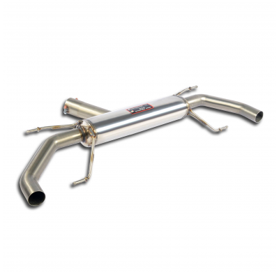 Escape trasero "Sport" Sistema de escape trasero 100% acero inoxidable, sobredimensionado Ø76 mm - para parachoques trasero OEM