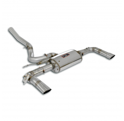 Escape trasero derecho - izquierdo con válvula Sistema "Cat.-back" 100% de acero inoxidable con válvula - Para puntas de escape