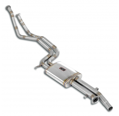 Front + centre exhaust  Sistema 100% de acero inoxidable MERCEDES R107 300 SL (6 cyl.) '86 ->'89 Front + centre exhaust  SIN HOM