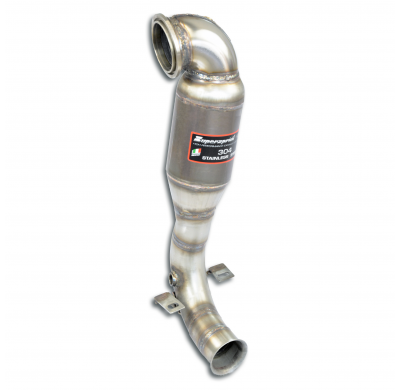 Downpipe con catalizador metalico Kit de tubo de escape descendente (sustituye al convertidor catalítico original y elimina el f