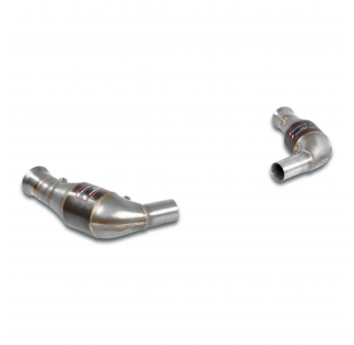 Catalizador metalico delantero Derecho-Izquierdo 200CPSI Sistema de escape "Motorsport" de gran tamaño, 100% acero inoxidable, p