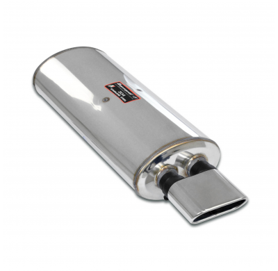 Silencioso trasero 140x60(straight exit) Sistema 100% Acero Inox, 2 x Ø45mm Solo sistema completo Hartge E30 H23 (M20 engine) Si