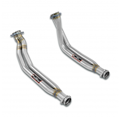 Downpipe right - left Sistema 100% de acero inoxidable 2 x Ø50 mm MERCEDES R107 SL 560 AMG Kat 6.0i V8 (385 CV) '86 ->'89 Downpi