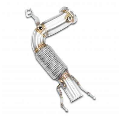 Kit de tubo de escape para turbo (reemplaza el catalizador original) Sistema 100% de acero inoxidable - Bajante con conexión tip