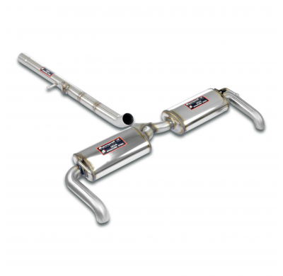 Rear exhaust "Stealth" right - left  Sistema "Cat.-back" de acero inoxidable 100% sobredimensionado Ø57 mm - Solo kit completo A