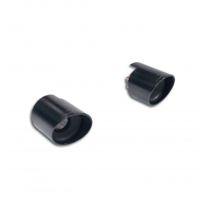 Endpipe kit Right O 120 - Left O 120 "Gun Metal Grey"  Sistema de escape trasero "Cat.-back" de acero inoxidable 100%, sobredime