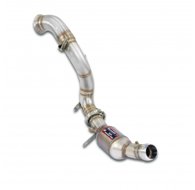 Downpipe Right + catalizador metálico 100CPSI WRCDes Elimina el catalizador primario Sistema 100% Acero Inox 2 x Ø70mm - Versión