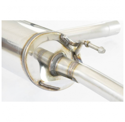 Silencioso trasero Derecho-Izquierdo "Sport" Sistema 100% de acero inoxidable "Cat.-Back / GPF-Back", sobredimensionado Ø70mm -