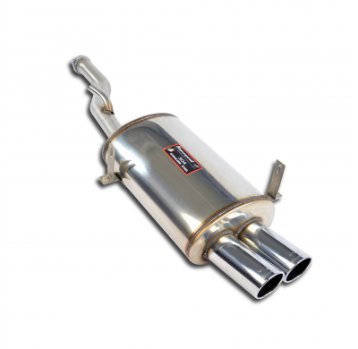Rear exhaust Left OO 80.  ALTERNATIVA: - Sistema derecha-izquierda 100% acero inoxidable, 2 x Ø60 mm - El maletero trasero debe