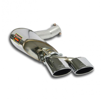Escape trasero izquierdo 120x80 ALTERNATIVA:Sistema 100% Acero Inox para silencioso central OEM MERCEDES R230 SL 65 AMG Black Se
