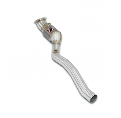 Catalizador metalico delantero derecho Sistema 100% de acero inoxidable. Tamaño extragrande: 2 x Ø70 mm -> Ø65 mm. FERRARI F12td