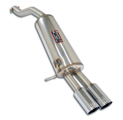 Rear exhaust OO76   Sistema 100% de acero inoxidable, sobredimensionado Ø54 mm, para parachoques trasero "A1 40 TFSI" - Solo kit
