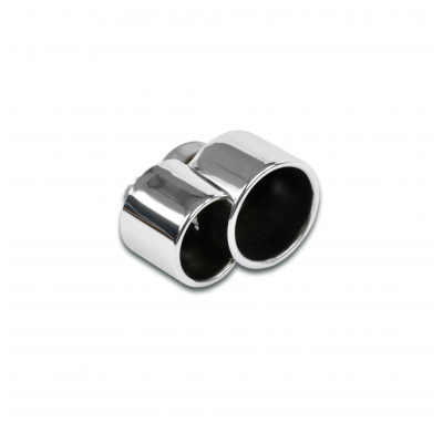 End pipe Left oO 80-100   Sistema "Cat.-Back" 100% de acero inoxidable PORSCHE 997 Carrera S Cabrio 3.8i (355 CV) '05 -> '08  En