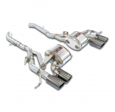 Rear exhaust right OO100 - left OO100 "Gun Metal Grey", con válvulas Axle Back 100% acero inoxidable BMW G87 M2 (S58 - 480 CV -