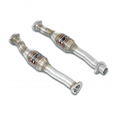 Silencioso delantero con catalizador metalico delantero Derecho-Izquierdo 100% Stainless steel "Cat.-back" system - For M-Techni