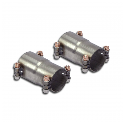 Kit tubo de conexión Derecho-Izquierdo Sistema 100% de acero inoxidable para el silenciador trasero original. AUDI Q5 QUATTRO 2.