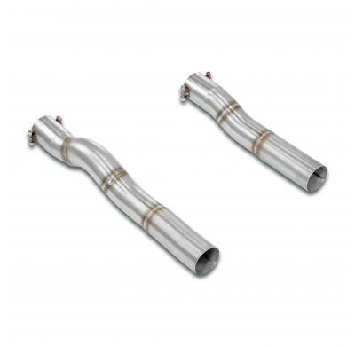 kit tubos de conexión Derecho-Izquierdo Sistema "J-Pipe" - (Sección transversal de 100 mm - Curvado con mandril) - Elimina el ca