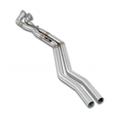 Tubo frontal en forma de "X" ALTERNATIVA: - Sistema 100% de acero inoxidable, 2 x Ø50 mm - Solo kit completo ALPINA B3 (E30) 2.7