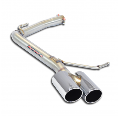 Tubo Trasero Oo80 (Anula Silencioso)  - Seat Leon 5f St Wagon 4drive 2.0 Tdi (150 Cv) 2014 -> Supersprint