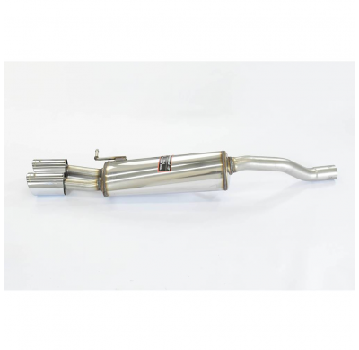 Rear exhaust OO90 Kit de silenciador trasero 100% de acero inoxidable, para el parachoques trasero de serie - Solo kit completo
