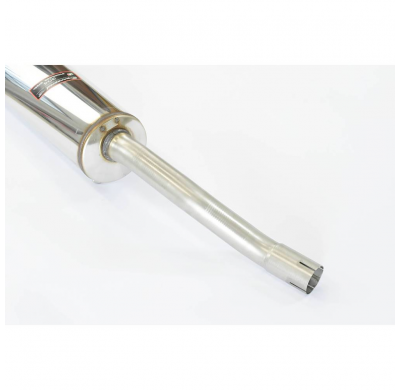 Rear exhaust OO90 Kit de silenciador trasero 100% de acero inoxidable, para el parachoques trasero de serie - Solo kit completo