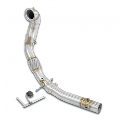 Turbo downpipe kit(Replaces catalytic converter - Deletes GPF) Sistema 100% de acero inoxidable, sobredimensionado Ø90mm>Ø76mm -