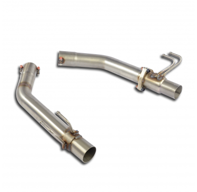 Kit Tubos De Salida Derecho-Izquierdo Para Válvula Eléctrica - Honda Civic 2.0i Turbo Type-R (310 Cv) 2015 -> (With Valve) Super