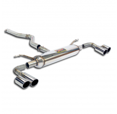 Tubo De Conexión + Escape Trasero Derecho-Izquierdo Oo80 - Bmw F22 220d (N47n Engine - 184 Cv) 2013 -> 2014 Supersprint