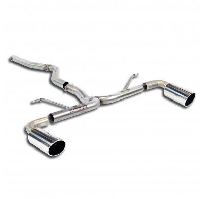 Tubo Conexion  + Escape Trasero Derecho O100 - Izquierdo  O100(Elimina Silenciador Original )  - Bmw F22 218d (N47n Engine -