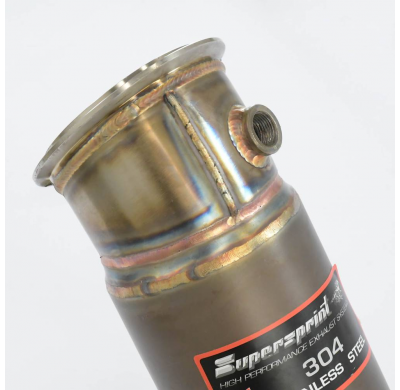 Kit bajante + Catalizador metalico 100CPSI Sistema 100% acero inoxidable, gran tamaño Ø70 mm BMW E89 Z4 20i (N20 2.0l 4 cyl. Tur
