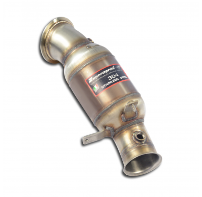 Downpipe Kit +Catalizador Metalico 100cpsi Wrc - Bmw F30 (Sedan) Active Hybrid 3 (340 Cv) 2012 -> 2015 (With Valve) Supersprint