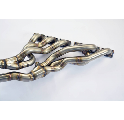 Colector Inox (Volante a La Derecha )Para Catalizador Original  - Bmw E39 Sedan 520i / 523i '96 -> 8/'98 (Modelo Con Unico Oem K