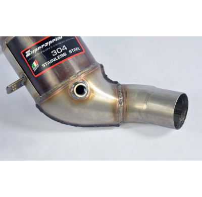 Downpipe Right + Metallic Catalytic Converter 200cpsi - Alfa Romeo Giulia Quadrifoglio 2.9i V6 Bi-Turbo (510 Cv) 2016 -> Supersp