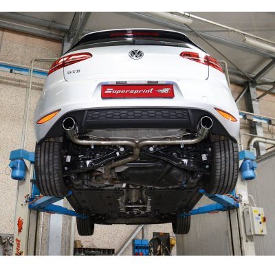 Kit Cola De Escape Derecha O90 - Izquierda O90 - Vw Golf Vi 1.6i (102 Cv) 2009 -> 2012 Supersprint