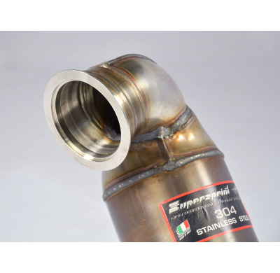 Kit de tubo de escape turbo + convertidor catalítico metálico de 200 CPSI (elimina el filtro de partículas de gasolina) ALTERNAT