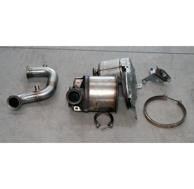 Turbo Downpipe (Reemplaza Filtro De Partículas Diesel) Con Tapones Para Los Sensores (Euro 5b Engine) - Vw Golf Vii 1.6 Tdi (110