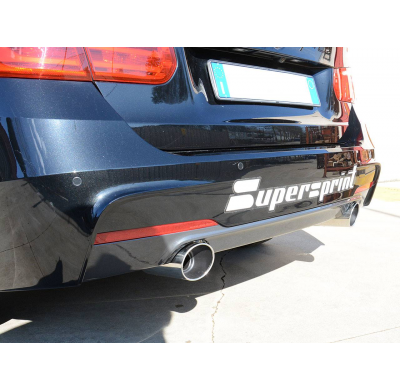 Tubo De Conexión + Tubos Traseros Derecho-Izquierdo O90 (Anula Silencioso)  - Bmw F33 Cabrio 420d (N47 - 184 Cv) 2014 -> 2015 Su