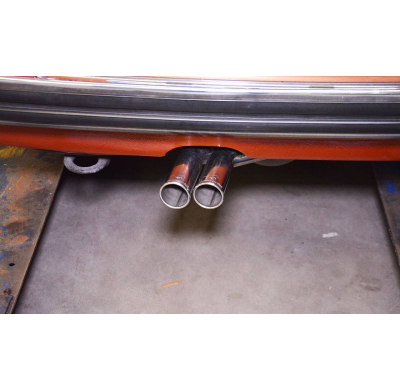 Silencioso trasero OO54 Sistema silencioso doble central + trasero para downpipe OEM Solo sistema completo  ALPINA B7 S (E24) 3.