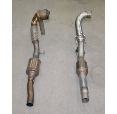 Turbo Downpipe Kit +  Catalizador Metalico 200 Cpsi - Vw Beetle Cabrio 1.8 Tsi (170 Cv) 2013 -> Supersprint