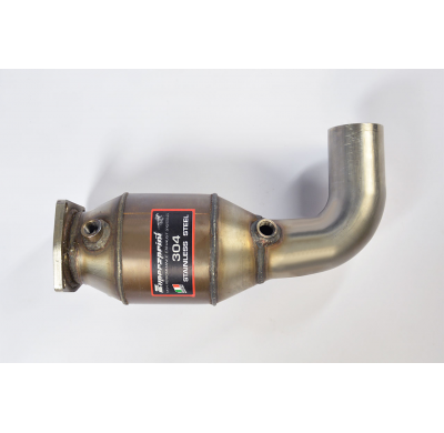 Escape delantero izquierdo con convertidor catalítico metálico 100CPSI 100% Stainless steel system for OEM rear muffler PORSCHE